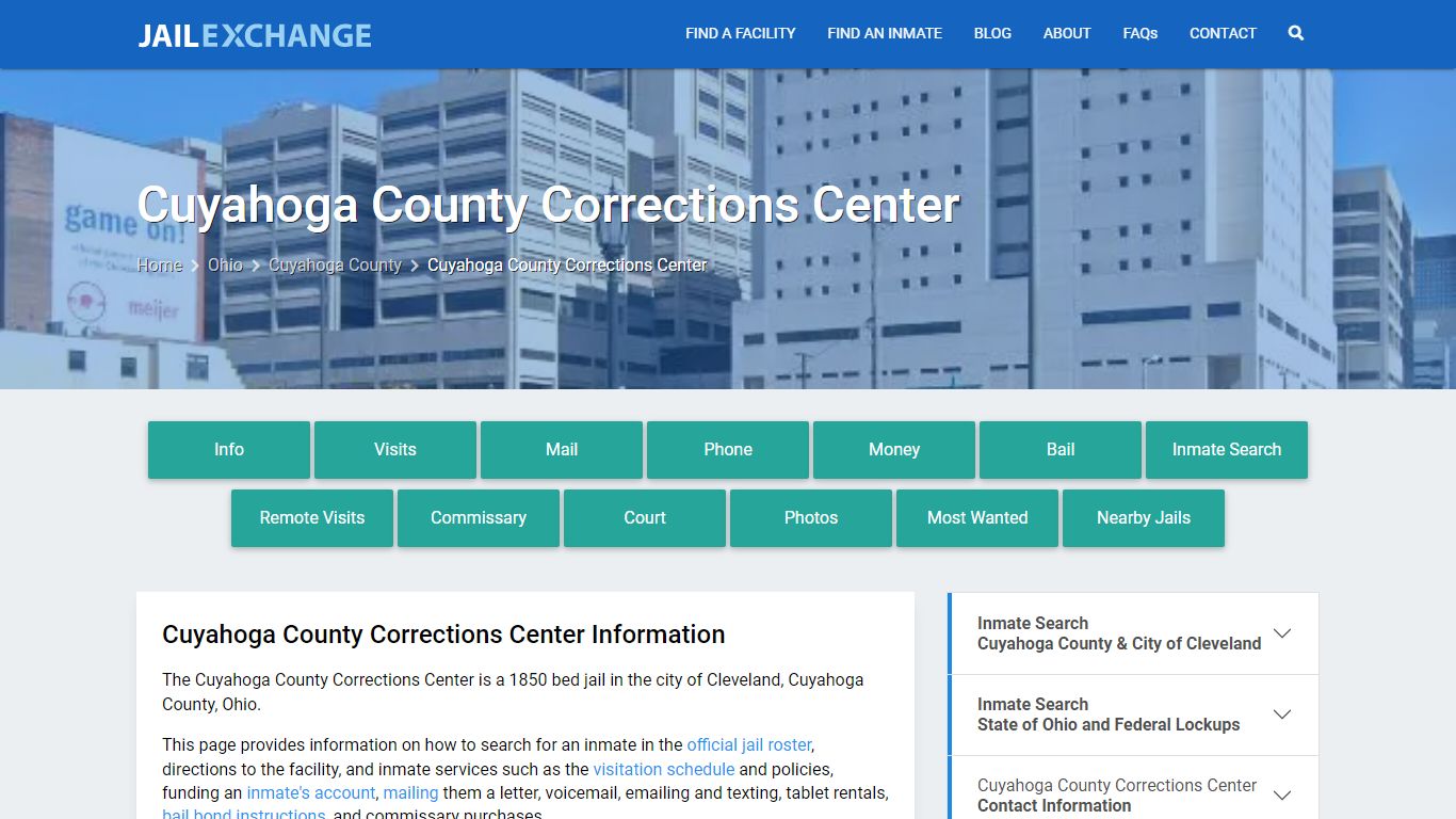 Cuyahoga County Corrections Center - Jail Exchange
