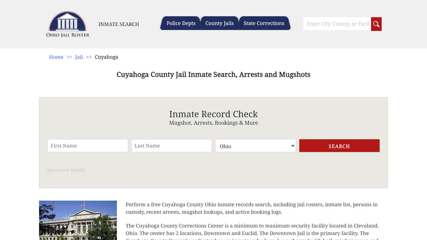 Cuyahoga County Jail Inmate Search, Arrests and Mugshots